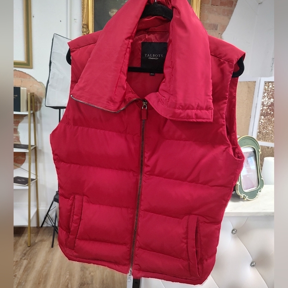 COPY - Talbot's Red Down Vest Medium - Picture 12 of 12